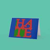 HATE Anti Valentine Design cards