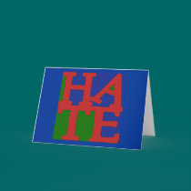 HATE Anti Valentine Design cards