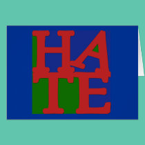 HATE Anti Valentine Design cards