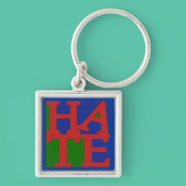 HATE Anti Valentine Design keychains