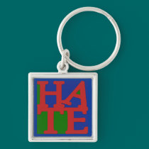 HATE Anti Valentine Design keychains