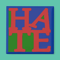 HATE Anti Valentine Design magnets