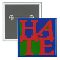 HATE Anti Valentine Design buttons