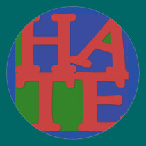 HATE Anti Valentine Design stickers