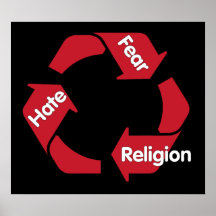 Hate Fear Religion Posters