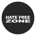 Hate Free Zone 2 Bumper Sticker by gay_pride Hate Free Zone 2 Bumper Sticker