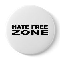 Hate Free Zone 2 buttons by AntiRepublican Hate Free Zone 2 buttons