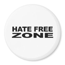 Hate Free Zone 2 magnets