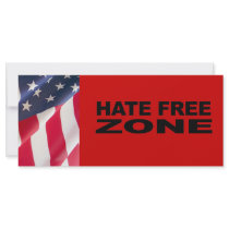 Hate Free Zone 2 rack cards