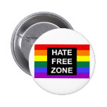 Hate Free Zone Pinback Button