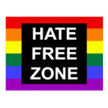 Hate Free Zone Postcard