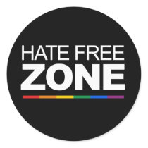 HATE FREE ZONE stickers