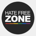 HATE FREE ZONE STICKER