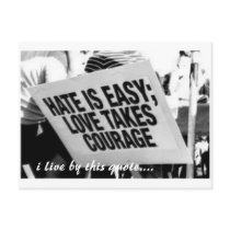 hate, i live by this quote.... postcards by itsRACHELbetch hate, i live by this quote.... postcards