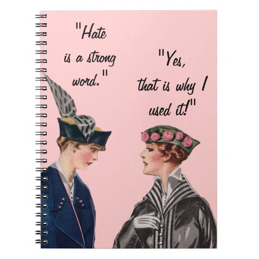 hate-is-a-strong-word-notebooks-zazzle