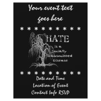Hate is an STD Flyer Design