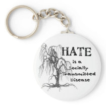 Hate is an STD Key Chain