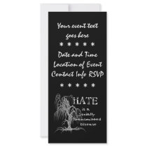 Hate is an STD rack cards