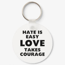 Hate is Easy keychains by LabelMeHappy Hate is Easy keychains