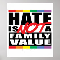 Hate Is NOT A Family Value Posters