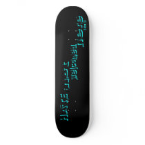 HATE - not welcomed here Skate Deck