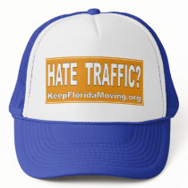 Hate Traffic? hat - blue brim