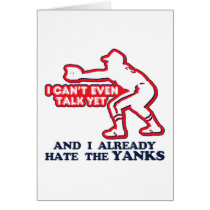 Hate Yankees Baby Cards