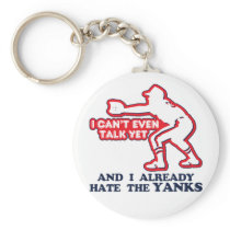 Hate Yankees Baby Keychains