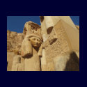 Hathor column - Queen Hatshepsut's Temple, egypt t-shirts