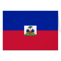 Hatian Flag Card