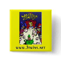 Hatman & Indigo issue 19 Wonderland Parody buttons