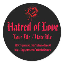 Hatred of Love stickers