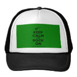 [Electric guitar] keep calm and rock on  Hats