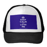 [Crown] keep calm and love me  Hats