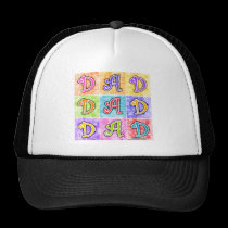 Hats, Caps - DAD Pop Art hats