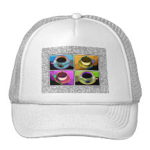 Hats, Caps - Java Addictions Pop Art