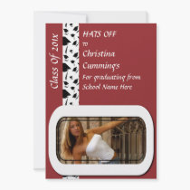 Hats Off To The Graduate Invitation invitations
