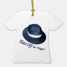 Hats Off to Yoga Christmas Ornament