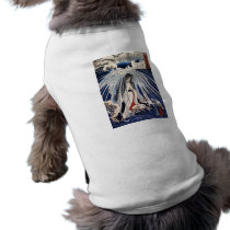 Hatsuhana under the Tonosawa waterfall, Kuniyoshi Dog Tshirt