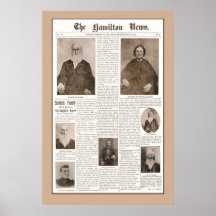 Haughey Family Reunion -Sept 16, 1904- Brown Poster