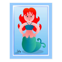 Haughty Mermaiden Postcard