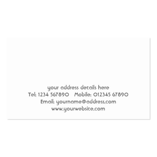 Haulage & Freight Business Card (back side)