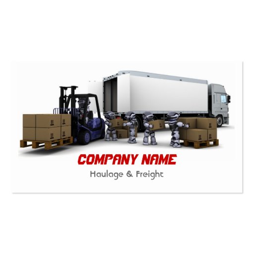 Haulage & Freight Business Card (front side)