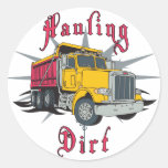 Hauling Dirt Dump Truck Stickers