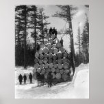 Hauling Logs in Michigan, 1890s Posters