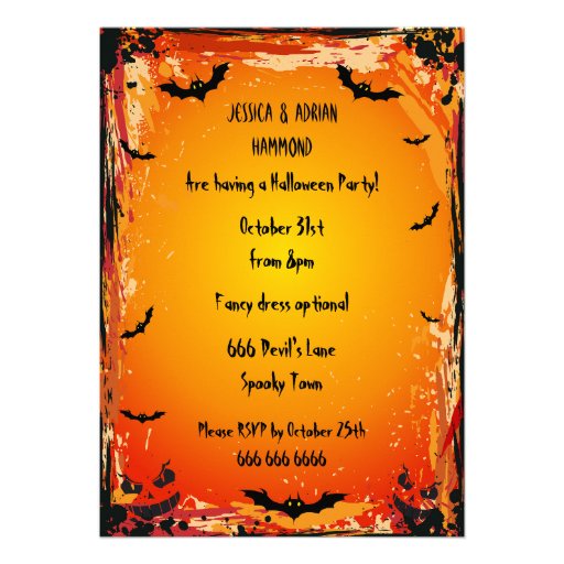 Haunted Castle Halloween Party Personalized Invitation