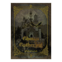 Haunted Castle Halloween Party Invitation