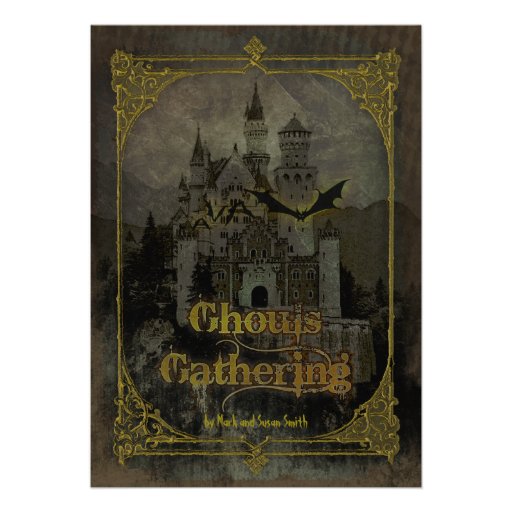 Haunted Castle Halloween Party Invitation (front side)