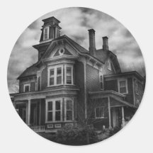 Haunted - Flemington, NJ - Spooky Town Round Sticker