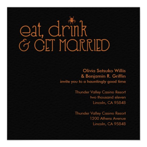 Haunted Forest Wedding Invitations